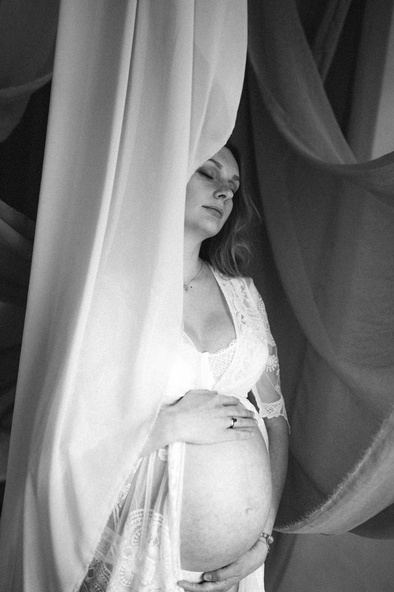 Kinga i Mateusz - sesja ciążowa w studio, kadr 16